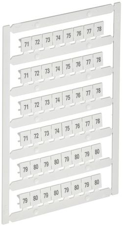 Маркер для CTS 6кв.мм/CP 10кв.мм "71-80" ARMAFIX IEK AF-CT10D-M-006-08 IEK арт. AF-CT10D-M-006-08
