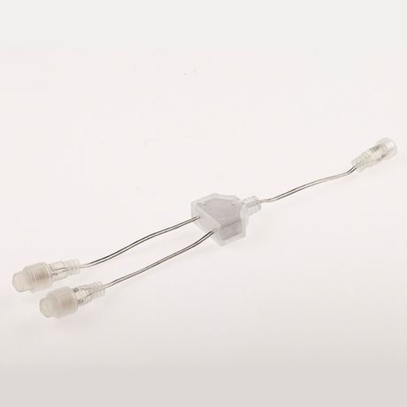 Коннектор У-образный для низковольтных гирлянд ERAPS-2R IP44, 30 см, 2 гнезда (1 вход, 1 выход), ПВХ, 24В | Б0051902 ЭРА