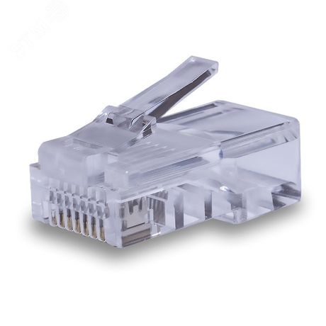 Коннекторы 8P8C (Компьютерные разъемы) U/UTP Cat.5e 50U (RJ-45) Уп. 100шт. - 10-0207 Net.on