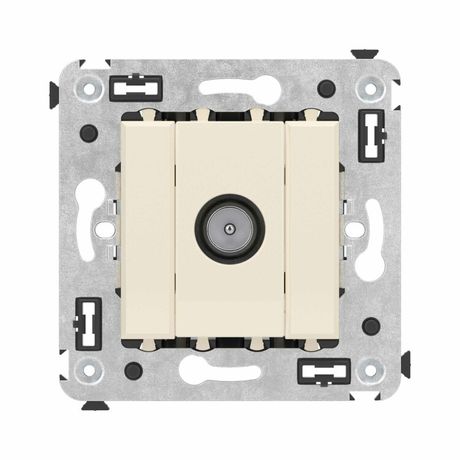 Розетка телевизионная оконечная TV СП Avanti "Ванильная дымка" DKC 4405523 ДКС