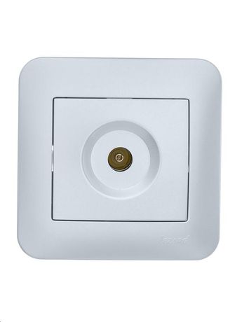 Розетка телевизионная оконечная TV СП ASTI IP20 в сборе жемчуж./бел. перламутр. LEZARD 7081-3030-130