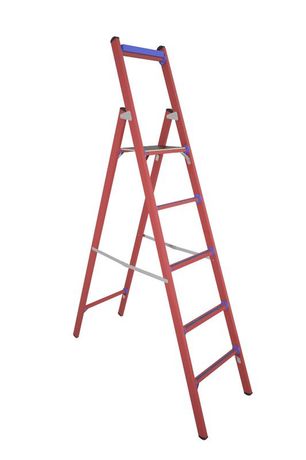 Стремянка стеклопластиковая диэлектр. с симметричной опорой ССД-1.8 Евро Диэлектрик Д265076