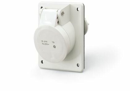 Розетка панельная 40-50 Вольт, 16 Амп, В/50-60 Гц, IP44, 2 полюса | DIS4301616 DKC ДКС
