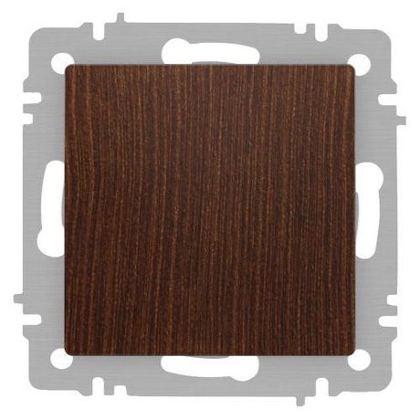 Кнопка Intro Accent 6-109-10 , 10А-250В, IP20, СУ, венге | Б0063623 ЭРА