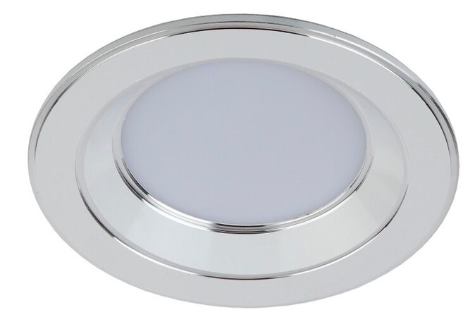 Светильник светодиодный KL LED 15-5 WH/CH круглый "серебряная окантовка" 5Вт 4000К d80 бел./серебро ЭРА Б0028281 (Энергия света)