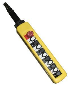 Пост кнопочный ПКТ-100Б У2 IP65 кнопка блоктровка с фиксацией (красн.) вверх; вниз; влево; вправо; вперед; назад; по часовой; против быстрее; медленнее; 10NO Электротехник ET011057