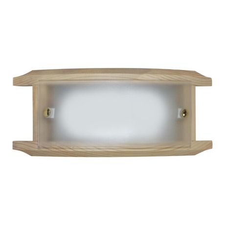 Светильник НББ 06-40 М39 "Полесье" 260х110 1х40Вт E27 IP20 матов. бел./корпус сосна/держатель винт зол. (инд. упак.) Элетех 1005205878