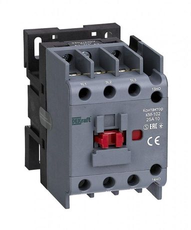 Контактор 25А 48В_АС АС3_ АС4 1НО+1НЗ КМ-102 | 21920DEK DEKraft APC