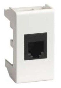 Розетка компьютерная 1-м 1мод. Viva RJ45 кат.5E экранир. бел. DKC 45047 ДКС