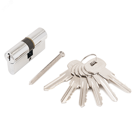 Механизм цилиндровый для врезных замков, АЛЛЮР A 70-6К CP хром - 1260 ПТК