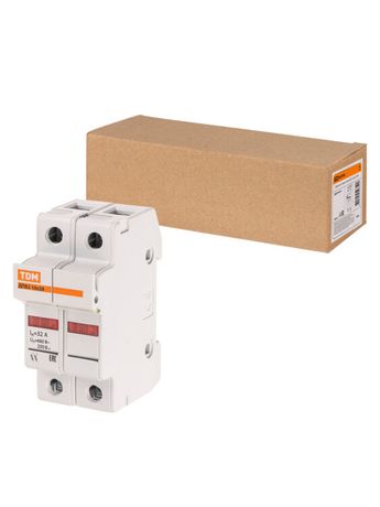 Держатель плавких вставок ДПВ2 10х38 2П | SQ0216-0014 TDM