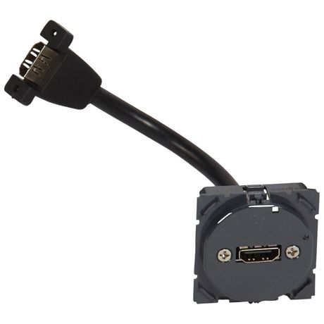 Механизм розетки аудио/видео 1-м СП HDMI с кабелем Celiane Leg 067377 Legrand