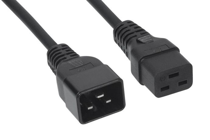 Кабель питания IEC 320 C19-IEC C20 (3х1.5) PC-IEC19-IEC20-3M 16А прямая вилка 3м Cabeus 9555c