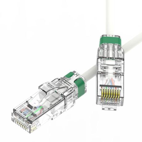 Патч-корд неэкранированный SLIM CAT6A U/UTP 4х2, 28 AWG, LSZH, белый, 1м | RN6AUU4510WH-28 DKC ДКС