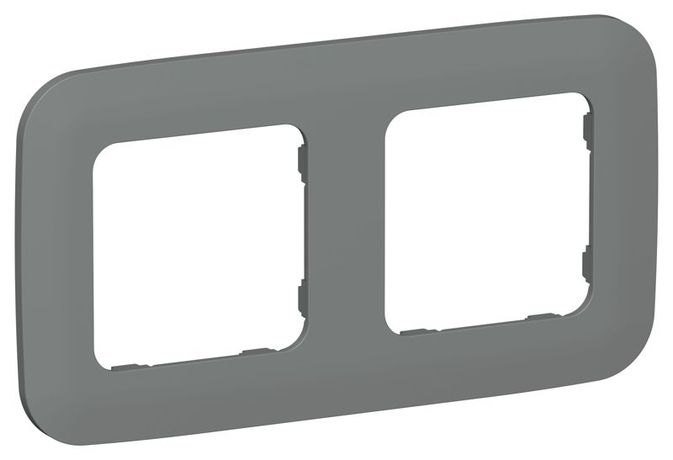 Рамка 2-м СП FLITE РУ-2-А-ФлМА мокрый асфальт IEK FI-M22-31-20-K80 IEK (ИЭК) арт. FI-M22-31-20-K80