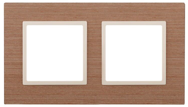 Рамка для розеток и выключателей ясень дерево ЭРА Elegance 14-5302-07 - Б0034572