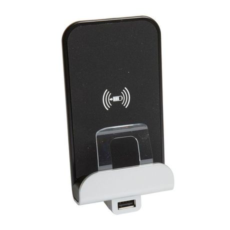 Устройство зарядное беспроводное Axolute Qi 1А с дополнит. разъемом USB A 5В 2.4А Leg BTC H4285CW2 Legrand