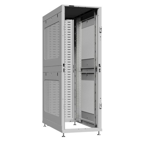 Шкаф серверный 45U 600х1070 передняя дверь: без. задняя протект IP41. боковые панели: перфорированные. цвет: серый RAL7035 - NS 6145.7062 SYSMATRIX