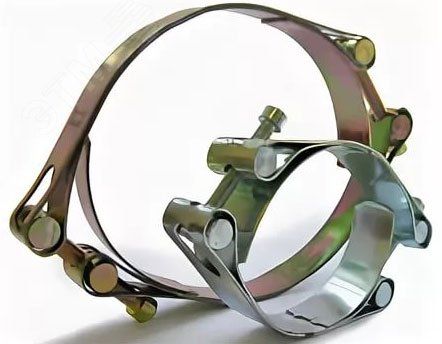 Хомут ленточный двухболтовый 110-120 W1 оцинкованная сталь 2.2 110-120/20 ГОСТ 28191-89 - SIL110-120PCD31 Мир хомутов