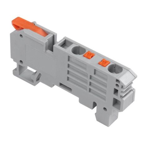 Клемма СМК 222-621-PT-6 3 вывода рычаг-push-in на DIN-рейку (1-6 мм²) серая (50 шт/уп) | 07-5294 REXANT MEET