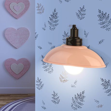 Светильник светодиодный NLED-487-1W-SW-P ночник настенный на батарейках с выключателем роз. ЭРА Б0051477