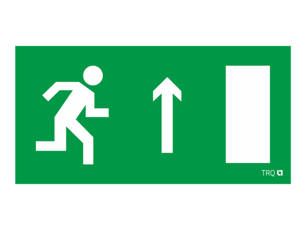 Пиктограмма (наклейка) ПЭУ 094 Выход прямо правосторонний (250х115) SIRAH | 2502001960 Световые Технологии