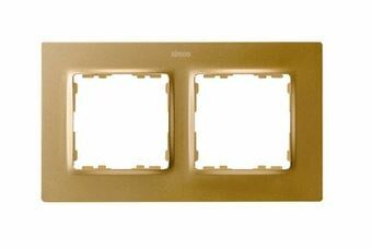 Рамка на 2 поста цвета матовое золото S82 Concept | 8200627-095 Simon