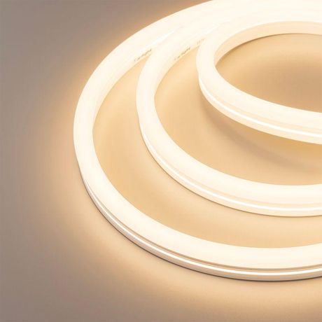 Лента светодиодная герметичная MOONLIGHT-SIDE-X336-12x24mm 230V Warm3000 (11 W/m, IP65, 50m, wire x1) (ARL, Грибовидная форма, 336 LED/m) - 051904 Arlight