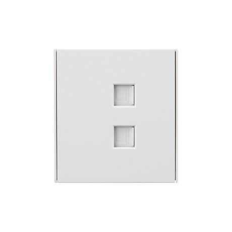 Розетка компьютерная 2-м СП STRONG RJ45 + кат.6 IP20 жемчуж. Kranz KR-78-0725-4 Kranz арт. KR-78-0725-4