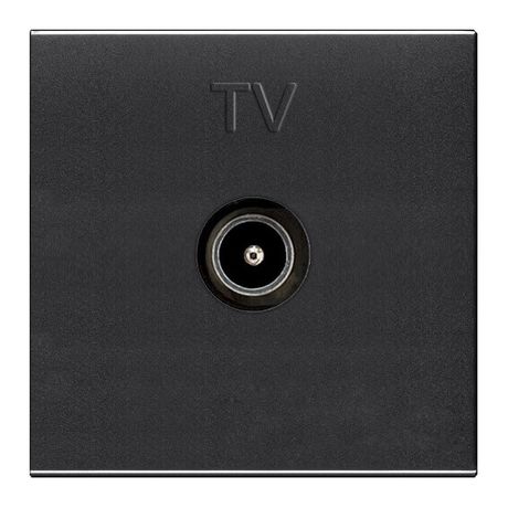 Механизм розетки TV 2мод. Zenit простой антрацит ABB N2250.7 AN 2CLA225070N1801