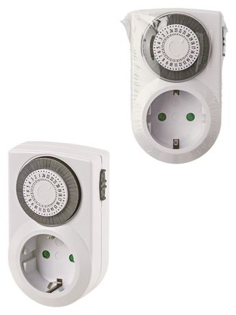 Таймер розеточный ТРМ-Н-01-30мин/24ч-10А (суточный) упак.-термоусад.пленка "Народный" | SQ1506-0101 TDM