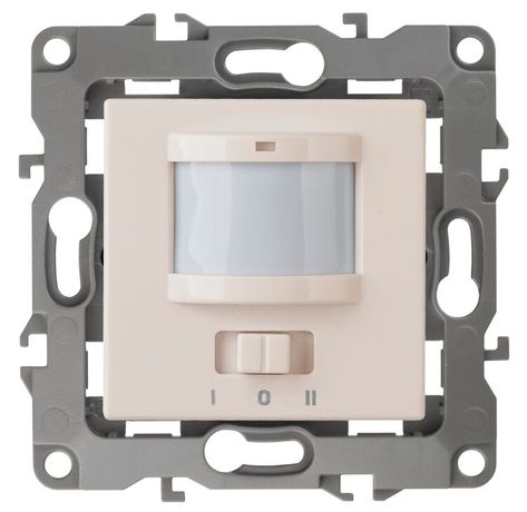Датчик движения 2-проводной, 180-250В, 200Вт, Эра12, слоновая кость,12-4103-02 - Б0031252