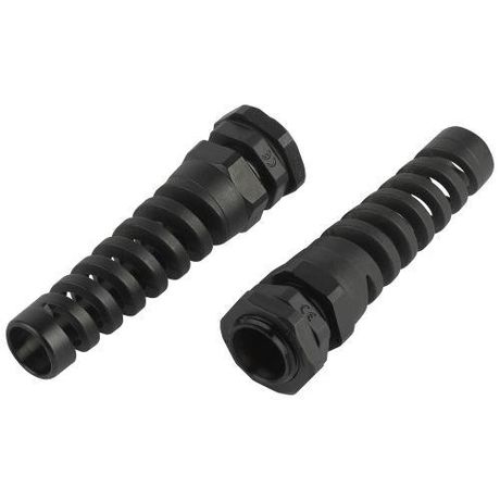 Ввод кабельный сальник NO-224-253 с гибким отводом PGR 16 (d отв.22.5 мм/d провод.10-14 мм) IP54 (упаковка 5 штук) - Б0065203 ЭРА