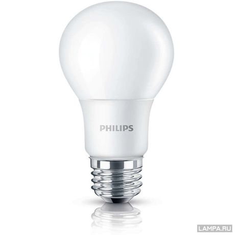 Лампа светодиодная LED A60 4 Вт 350 Лм 6500 К E27 220-240 В IP20 Ra 80-89 (класс 1В) LEDBulb PHILIPS - 871869965000100 929001914738