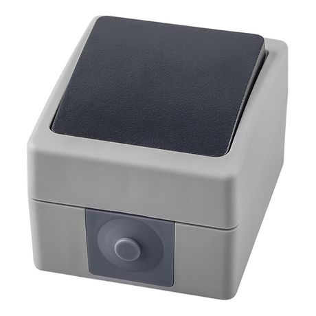 Выключатель одноклавишный, серия Велена, серый/графит, Stekker - 32752 FERON PSW10-111-54