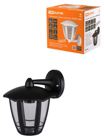 Светильник садово-парковый "СИТИ" НБУ 07-60-004 У1 6-ти гранник настенный вниз черный | SQ0330-1307 TDM