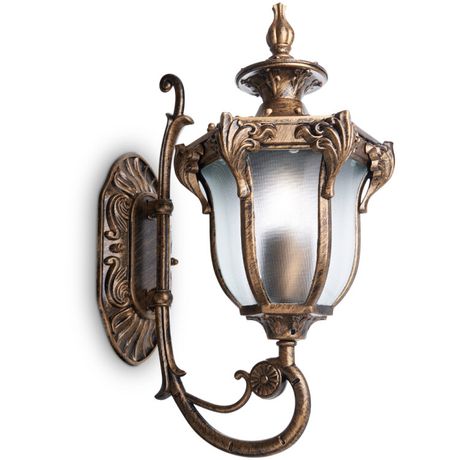 Светильник садово-парковый PL4041 60W 230V E27 270*175*410мм черное золото (на стену вверх) | 11421 FERON