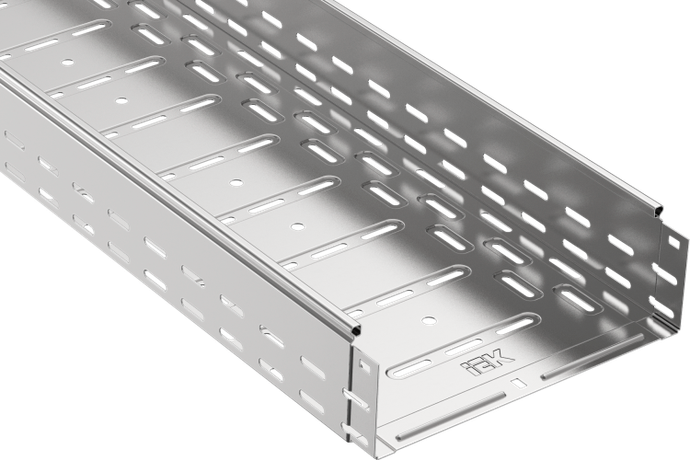 Лоток перфорированный 400х100 L3000 сталь 1.2мм ИЭК CLP10-100-400-3 IEK