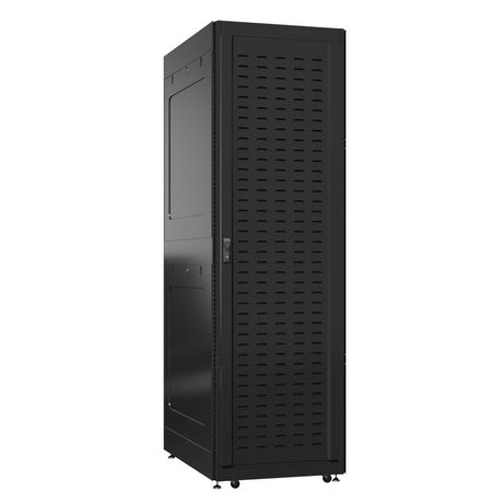 Шкаф серверный 52U 800х1000 передняя дверь: протект IP41. задняя одностворчатая глухой металл IP51. боковые панели: металл. цвет: черный RAL9005 - EX 8052.9621 SYSMATRIX