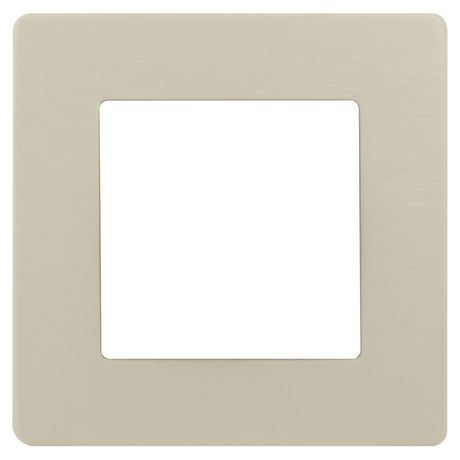 Рамка для розеток и выключателей серия 12 12-5101-02 на 1 пост, сатин, слоновая кость | Б0052500 ЭРА