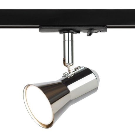 Светильник трековый однофазный TR37-GU10 CH под лампу MR16 хром | Б0053305 ЭРА