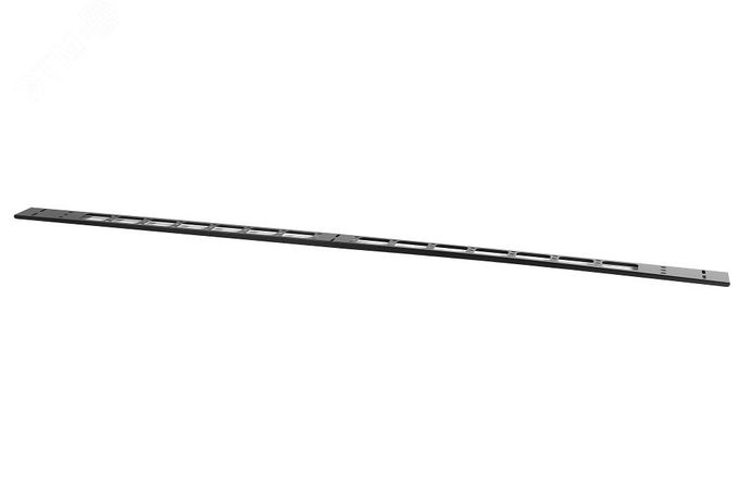 Вертикальный кабельный органайзер в шкаф, ширина 75 мм 18U, цвет черный | ВКО-М-18.75-9005 ЦМО