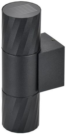 Светильник уличный декоративный для наружного освещения 5221 настенный 2хGU10 двусторонний IP65 черный - LT-UBU0-5221-GU10-2-K02 IEK