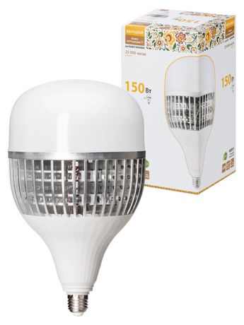 Лампа светодиодная T-150 Вт-230 В-4000 К–E27 (170x295 мм) НАРОДНАЯ | SQ0340-1640 TDM