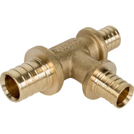 Тройник переходной аксиальный латунный 20x16x16 - AX8201616 PRO AQUA