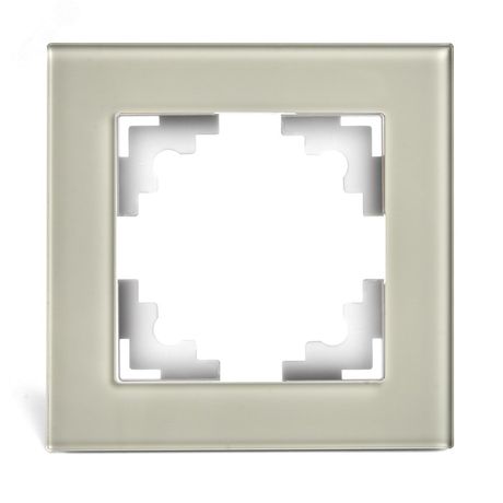 Рамка 1-местная, стекло, серия Катрин, GFR00-7001-07, дымчатый | 49031 STEKKER FERON GFR00-7001-07