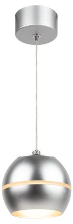 Светильник подвесной (подвес) PL21 SL GX53 потолочный цилиндр серебро | Б0058505 ЭРА