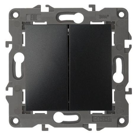 Переключатель перекрестный 2-кл. Elegance 14-1112-05 250В 10АХ антрацит Эра Б0065302