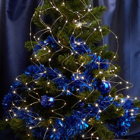 Гирлянда на елку, 200 диодов белый, CL53 10 веток* 20 лампочек, 2м + 1м шнур, IP20 | 32984 FERON