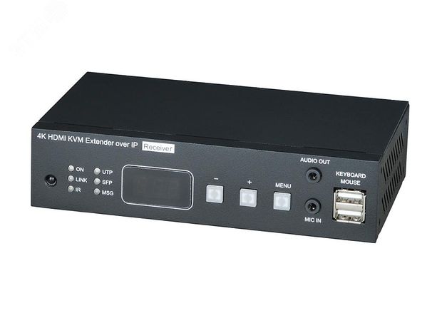 Передатчик KVM HDMI (14 до 4K (30Гц) USB аудио RS232 и ИК сигналов по Ethernet 150м (кат5E/кат6) HKM02BPT-4K SC&T 12720 sct1182 SC&T арт. 12720